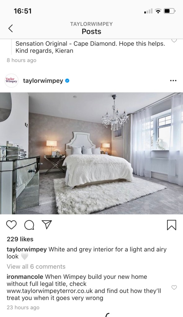 Instagram from Taylor Wimpey